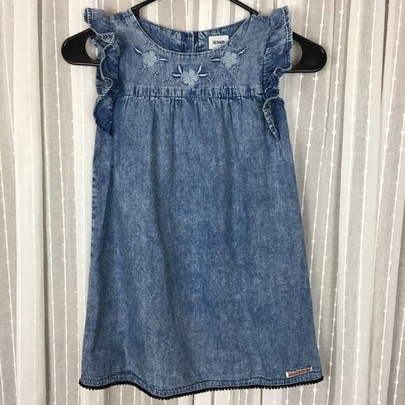 Hudson Embroidered Denim Dress - Picture 2 of 8